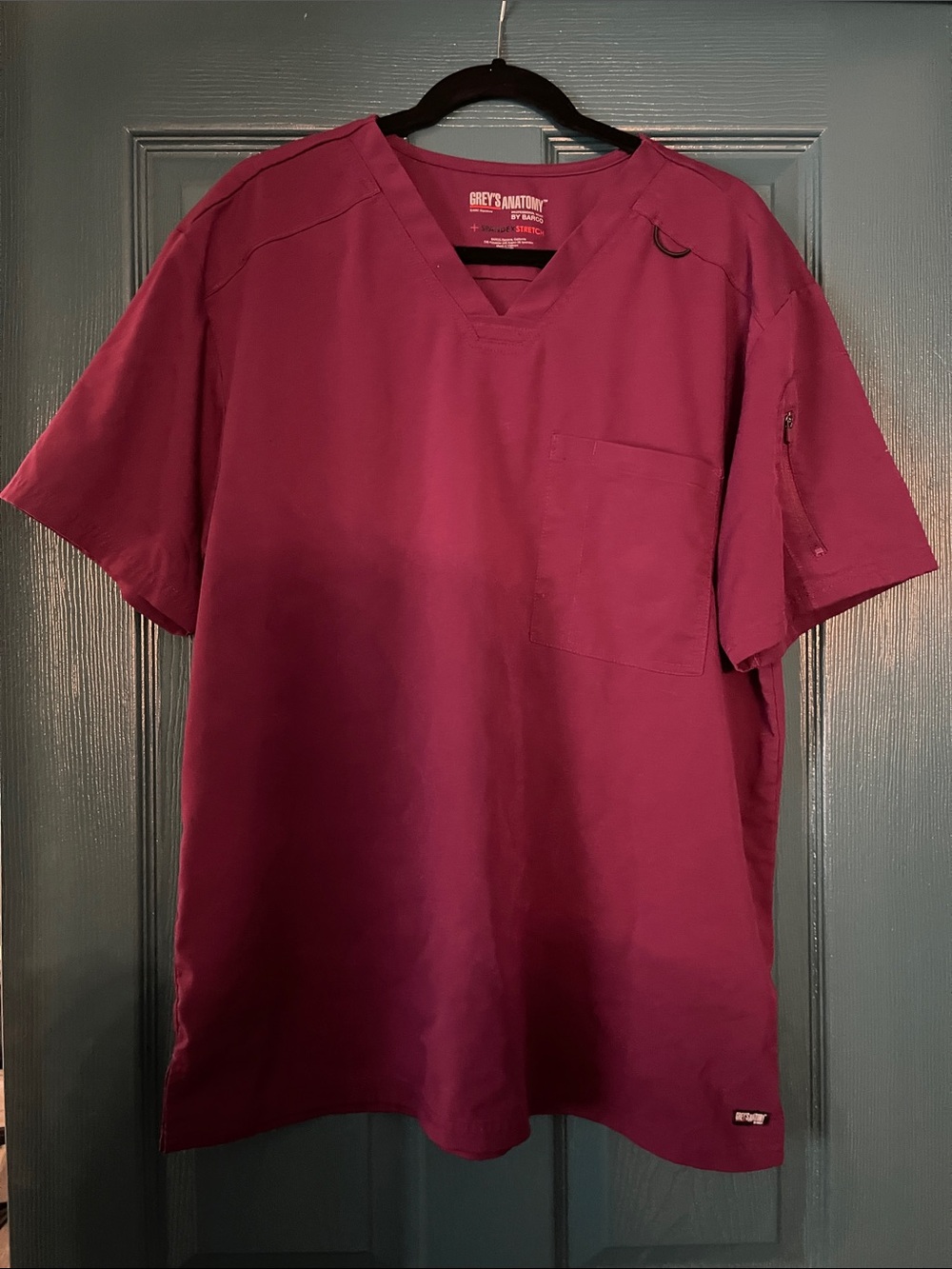 Grey's Anatomy  V-Neck Scrub Top - Plum